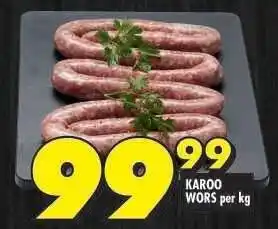 Shoprite KAROO WORS per kg offer