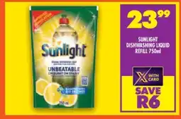Shoprite Sunlight Dishwashing Liquid Refill 750ml offer