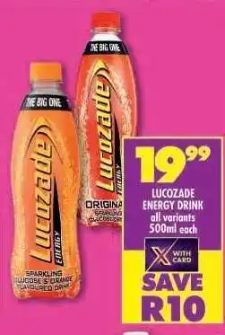 Shoprite LUCOZADE ENERGY DRINK offer