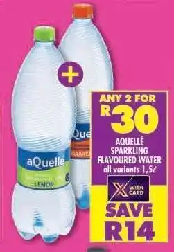 Shoprite Aquelle Sparkling Flavoured Water offer