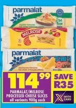 Shoprite PARMALAT/MELROSE PROCESSED CHEESE SLICES offer