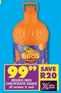 Shoprite BROOKES OROS CONCENTRATED SQUASH offer