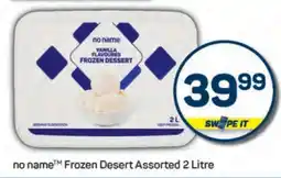 Pick n Pay no name Frozen Desert Assorted 2 Litre offer