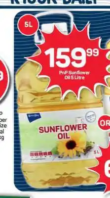 Pick n Pay PnP Sunflower Oil 5 Litre offer