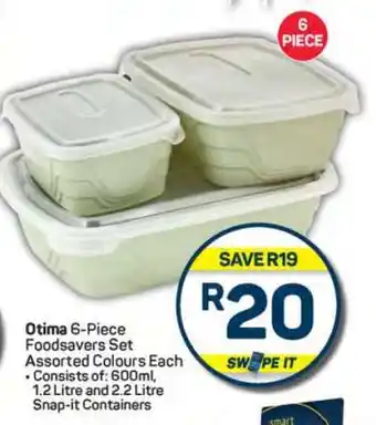 Pick n Pay Otima 6-Piece Foodsavers Set offer