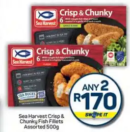 Pick n Pay Sea Harvest Crisp & Chunky Fish Fillets Assorted 500g offer