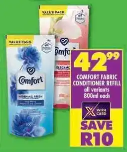 Shoprite Comfort Fabric Conditioner Refill offer
