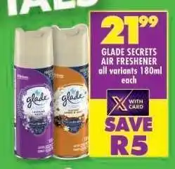 Shoprite Glade Secrets Air Freshener offer