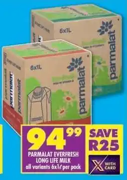Shoprite PARMALAT EVERFRESH LONG LIFE MILK offer