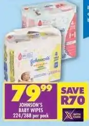 Shoprite Johnson's Baby Wipes offer