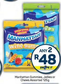 Pick n Pay Manhattan Gummies, Jellies or Chews Assorted 125g offer