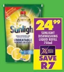 Shoprite Sunlight Dishwashing Liquid Refill 750ml offer