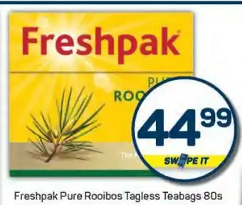 Pick n Pay Freshpak Pure Rooibos Tagless Teabags 80s offer