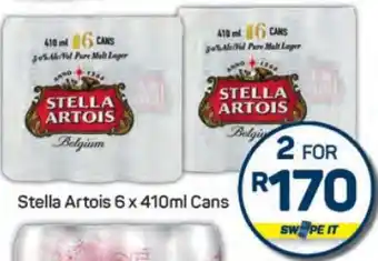 Pick n Pay Stella Artois 6 x 410ml Cans offer