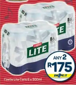 Pick n Pay Castle Lite Cans 6 x 500ml offer