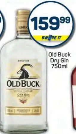 Pick n Pay Old Buck Dry Gin 750ml offer