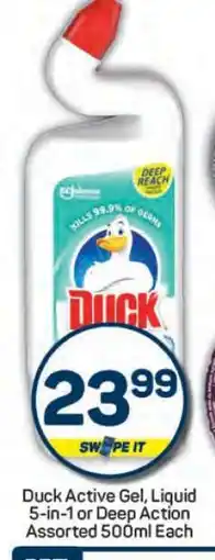 Pick n Pay Duck Active Gel, Liquid 5-in-1 or Deep Action Assorted 500ml Each offer