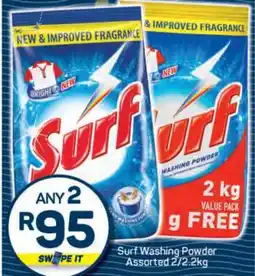 Pick n Pay Surf Washing Powder Assorted 2/2.2kg offer