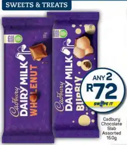 Pick n Pay Cadbury Chocolate Slab Assorted 150g offer