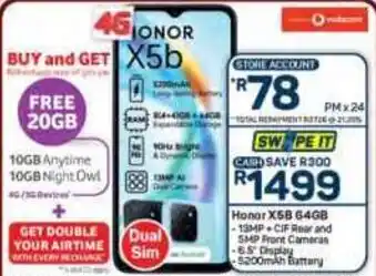 Pick n Pay Hypermarket Honor X5b 64GB offer