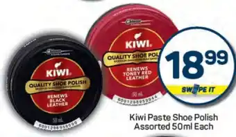 Pick n Pay Kiwi Paste Shoe Polish Assorted 50ml Each offer