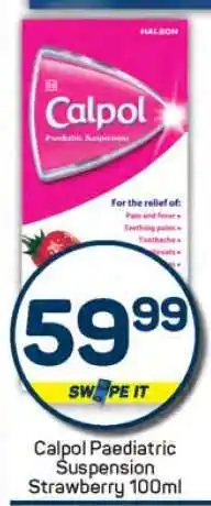 Pick n Pay Calpol Paediatric Suspension Strawberry 100ml offer