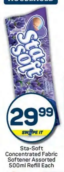 Pick n Pay Sta-Soft Concentrated Fabric Softener Assorted offer