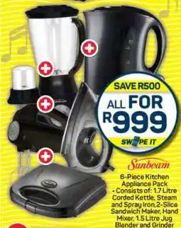 Pick n Pay Sunbeam 6-Piece Kitchen Appliance Pack offer