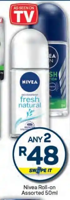 Pick n Pay Nivea Roll-on Assorted 50ml offer