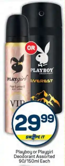Pick n Pay Playboy or Playgirl Deodorant offer