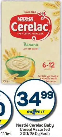 Pick n Pay Nestlé Cerelac Baby Cereal Assorted offer