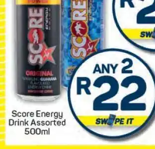 Pick n Pay Score Energy Drink Assorted 500ml offer