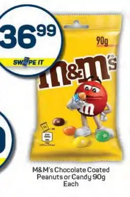 Pick n Pay M&M's Chocolate Coated Peanuts or Candy 90g offer