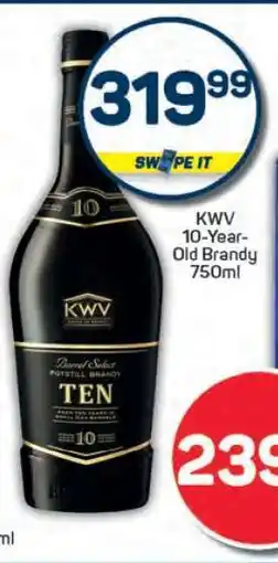 Pick n Pay KWV 10-YEAR-OLD BRANDY 750ml offer