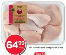 Pick n Pay PnP Fresh Chicken Braaipack 8s or 16s offer