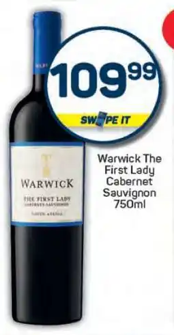 Pick n Pay Warwick The First Lady Cabernet Sauvignon 750ml offer