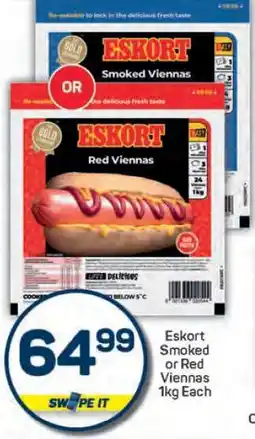 Pick n Pay Eskort Smoked or Red Viennas offer