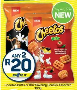 Pick n Pay Cheetos Puffs or Brix Savoury Snacks Assorted offer