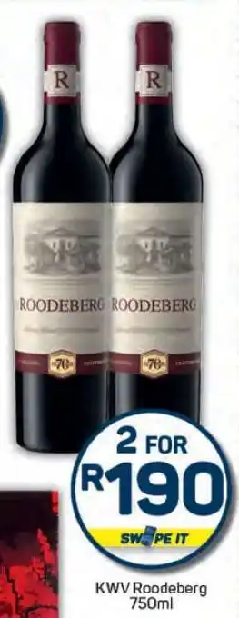 Pick n Pay KWV Roodeberg offer