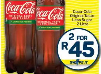 Pick n Pay Coca-Cola Original Taste Less Sugar 2 Litre offer