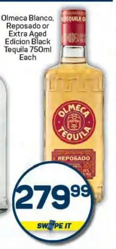 Pick n Pay Olmeca Blanco, Reposado or Extra Aged Edicion Black Tequila 750ml offer
