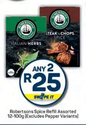 Pick n Pay Robertsons Spice Refill Assorted offer