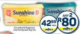Pick n Pay Sunshine D Original or Lite Fat Spread offer