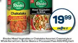 Pick n Pay Rhodes Mixed Vegetables or Chakalaka offer