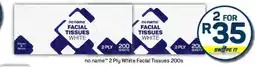 Pick n Pay no name 2 Ply White Facial Tissues 200s offer
