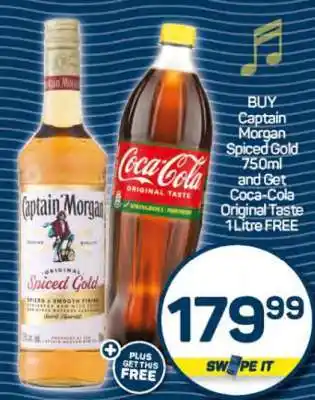 Pick n Pay Captain Morgan Spiced Gold 750ml offer