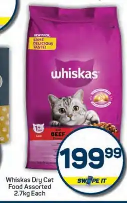 Pick n Pay Whiskas Dry Cat Food Assorted 2.7kg offer
