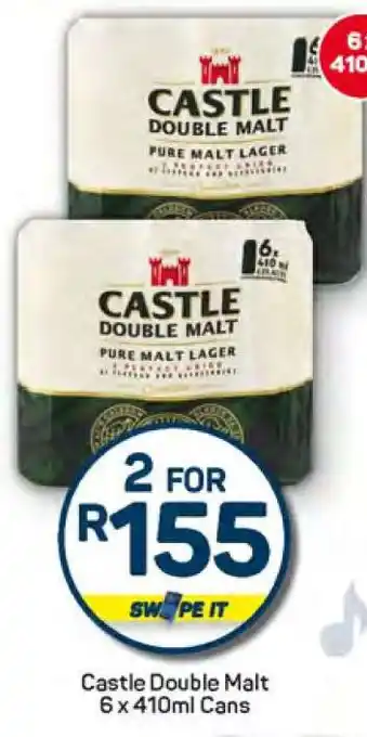 Pick n Pay Castle Double Malt 6 x 410ml Cans offer