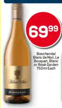 Pick n Pay Boschendal Blanc de Noir, Le Bouquet, Blanc or Rosé Garden 750ml Each offer