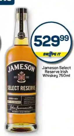 Pick n Pay Jameson Select Reserve Irish Whiskey 750ml offer